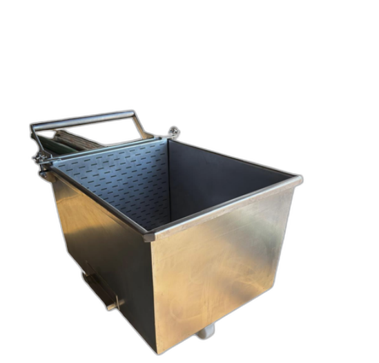 Carro transportador em aço inox