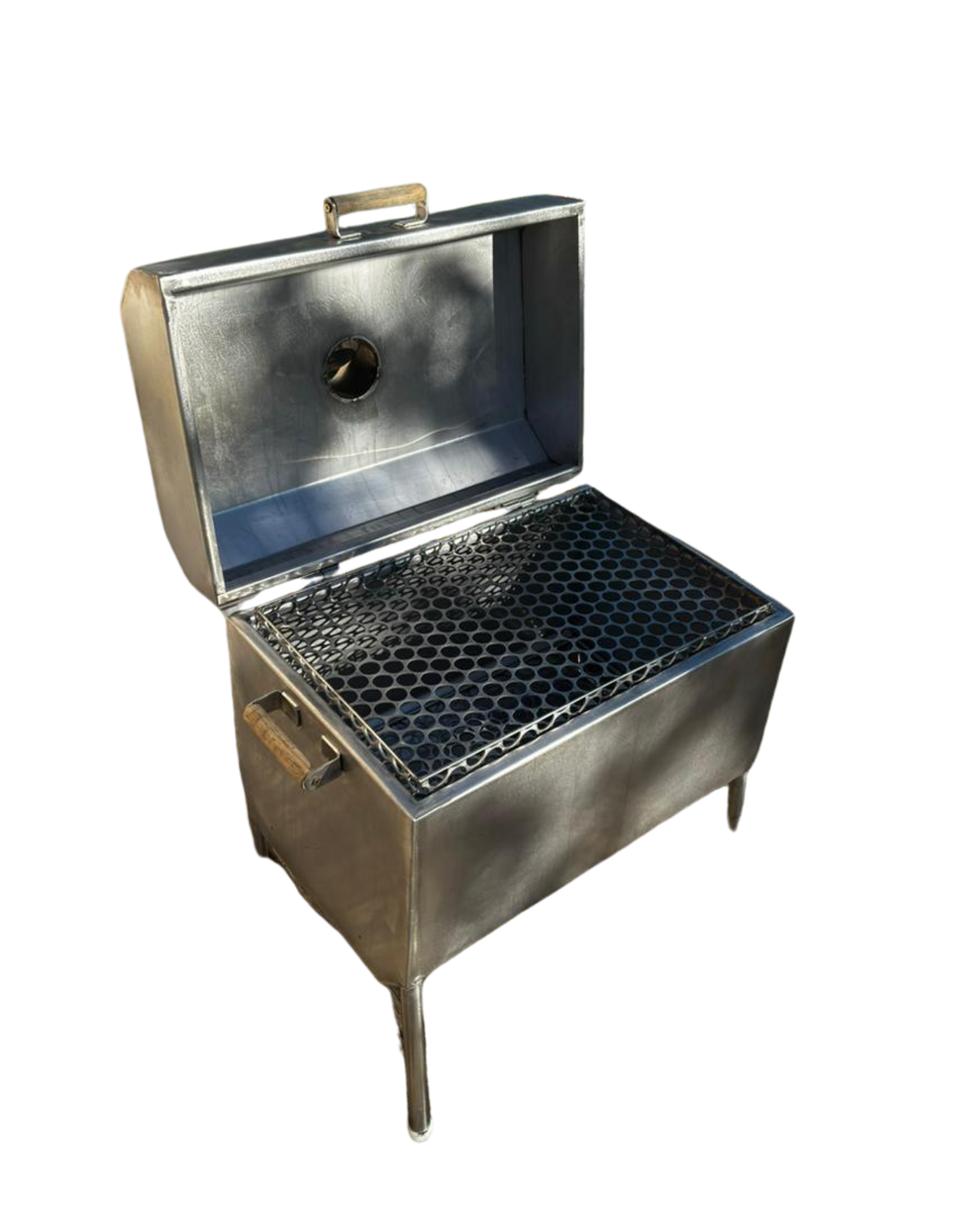 Churrasqueira em aço inox fechada