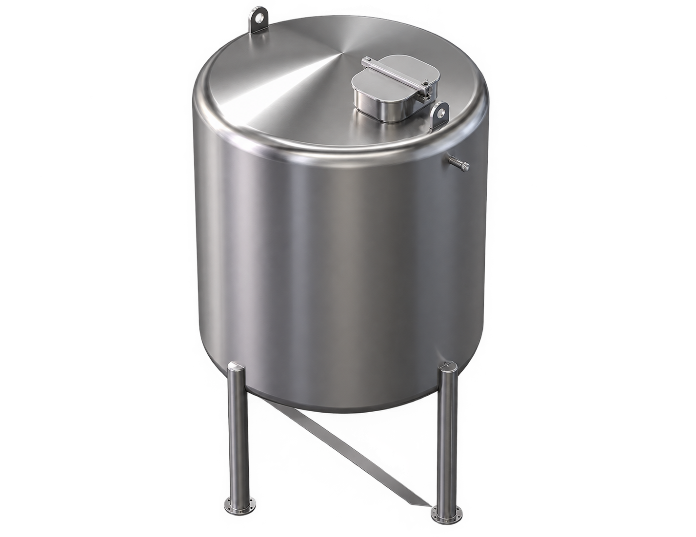 Tanque vertical em aço inox